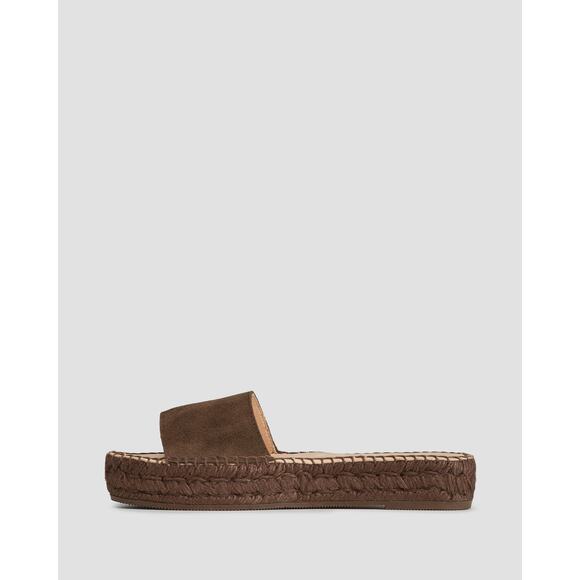 Manebi Women's Hamptons Double Sole Slides Sandal Slip-On Brown Size 40 (US 9) - Picture 13 of 13